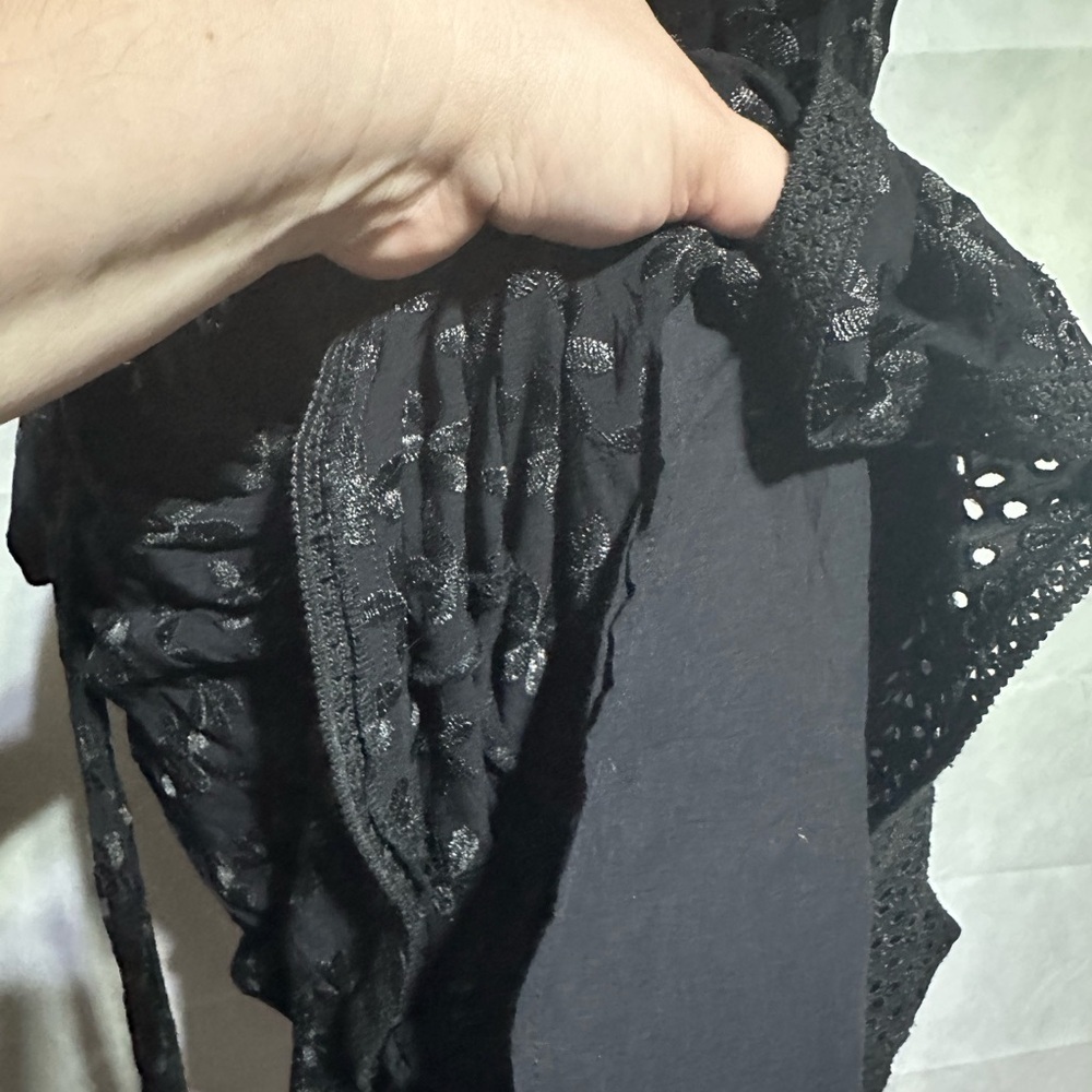 Boston Proper Embroidered Eyelet Fit & Flare Wrap… - image 6